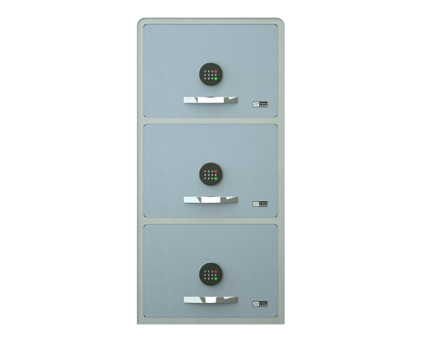 فایل 3 کشویی فلزی ضدسرقت با قفل EAC مدل 1100