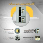 گاوصندوق الکترونیکی اداری مدل 1200D سدید